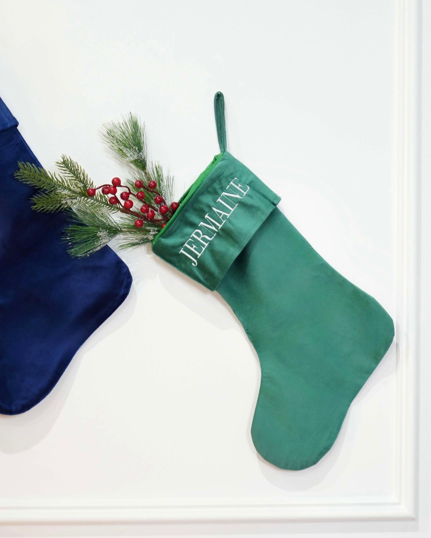 Velvet Christmas Stocking