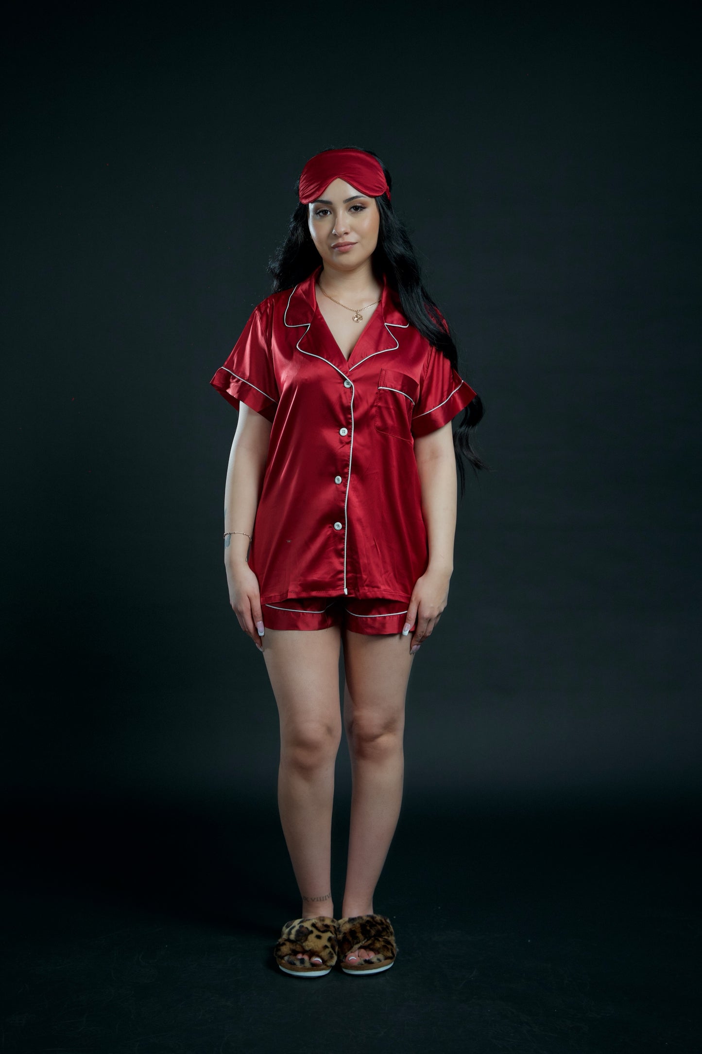 Clearance Red Satin Set
