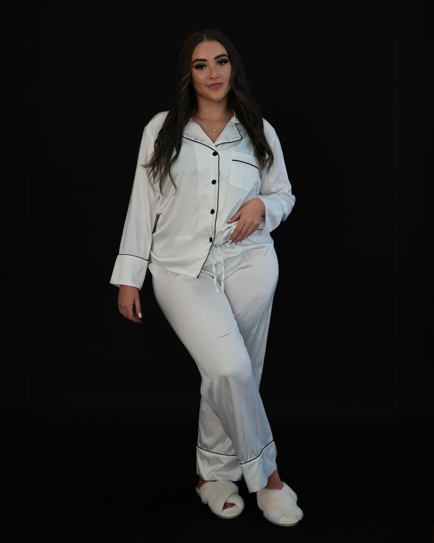 Long Marie Satin Set