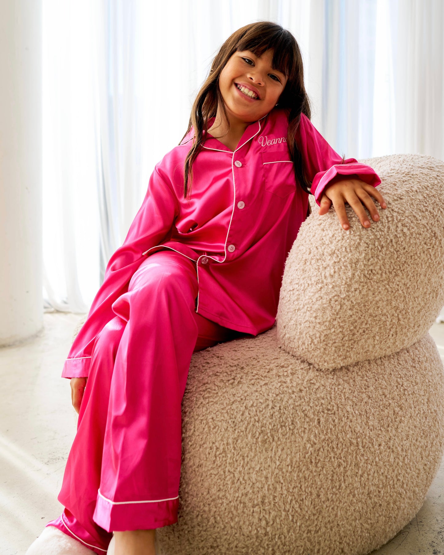 Long Mini Satin Set