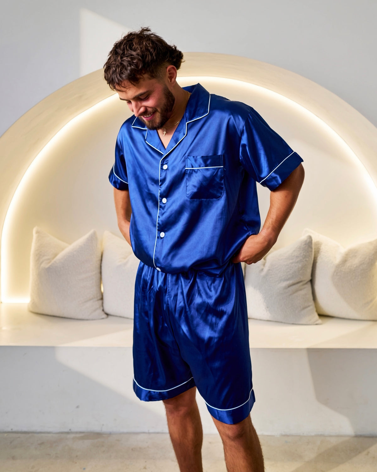 Mens Satin Set